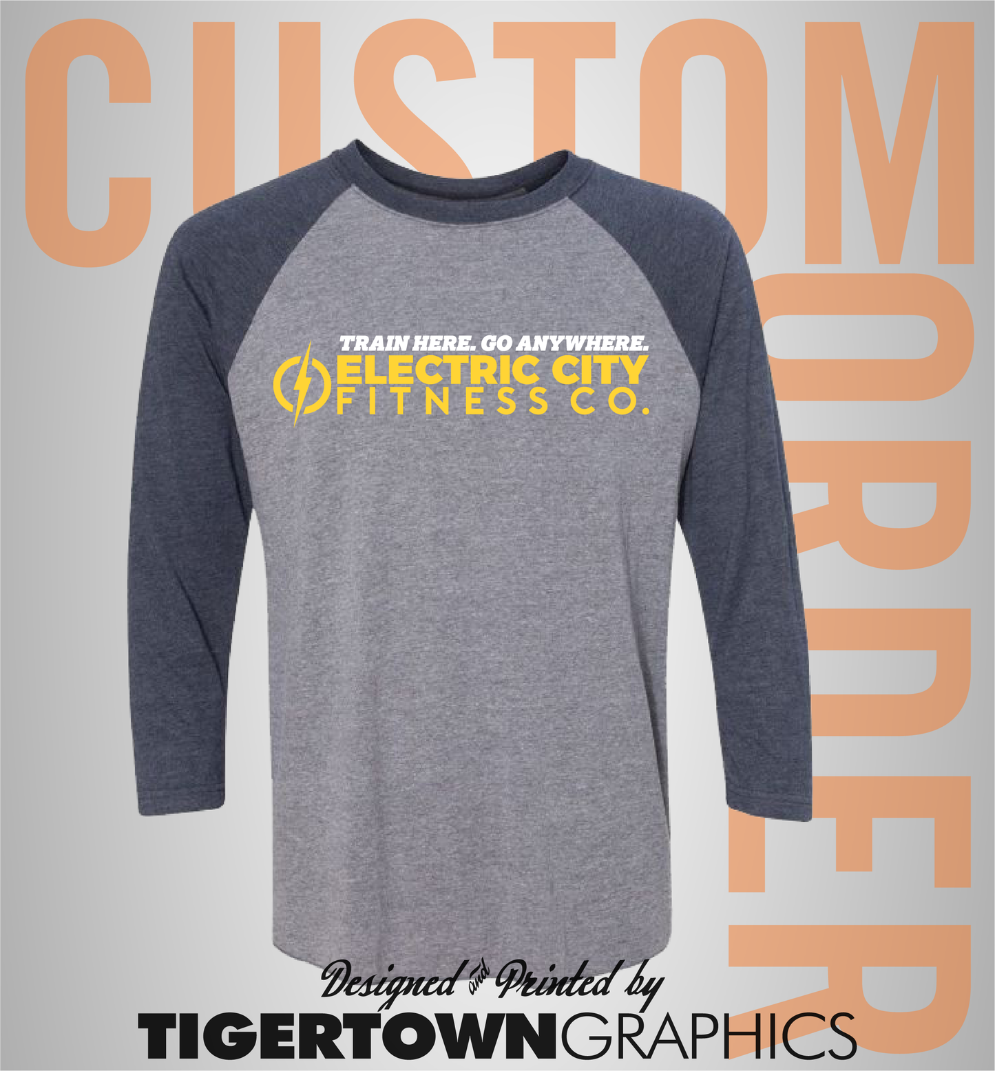 Electric City Fitness Co - Unisex Raglan #6051