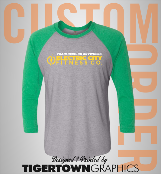 Electric City Fitness Co - Unisex Raglan #6051